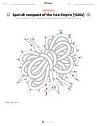Spanish conquest of the Inca Empire (1530s) printable worksheet preview