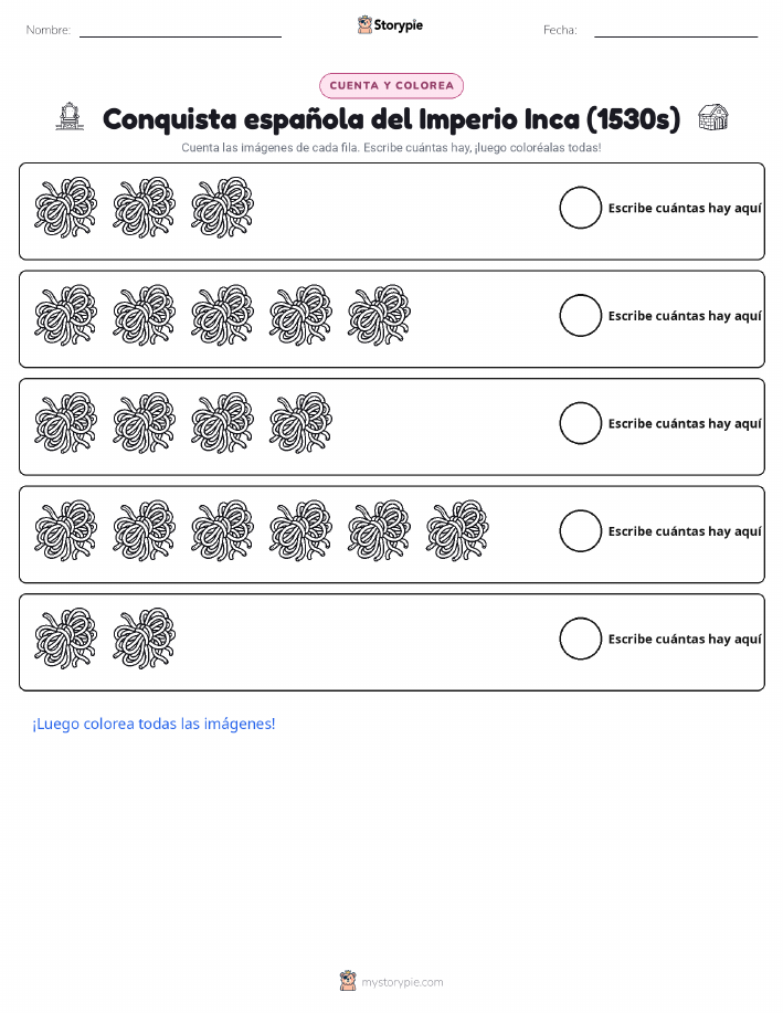 Contar y Colorear