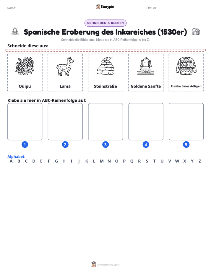 Schneiden & Einfügen Alphabet