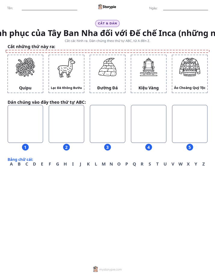 Cắt & Dán Chữ Cái