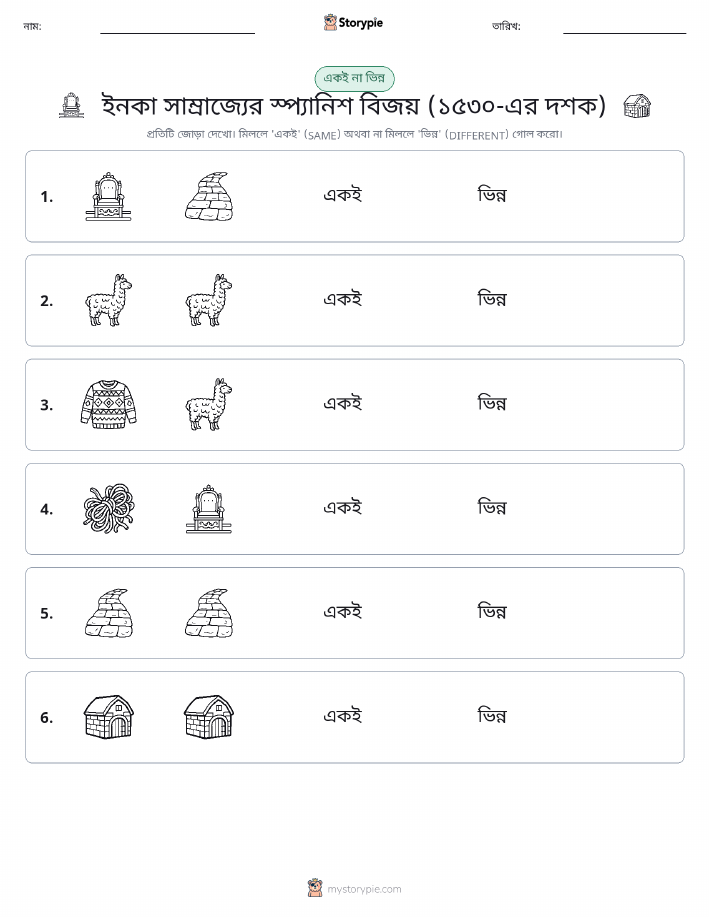 একই বা ভিন্ন