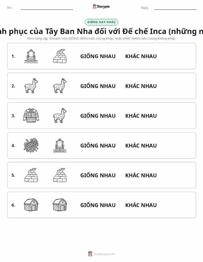 Giống Hay Khác