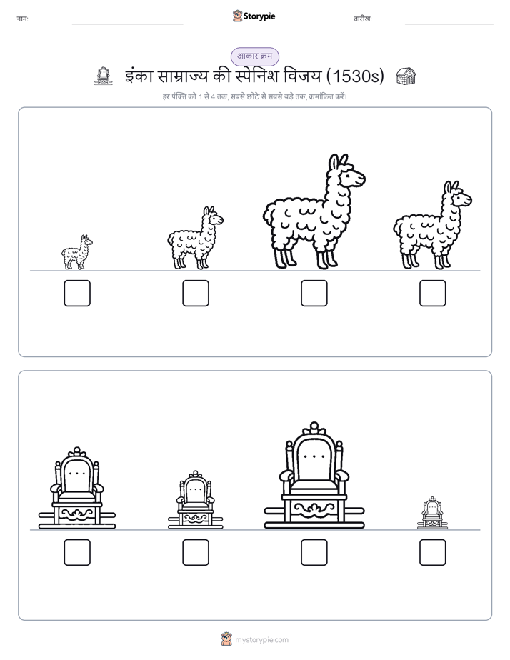 आकार क्रम
