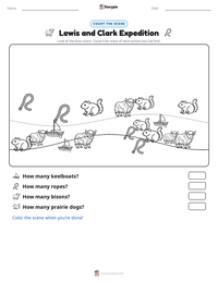 Lewis and Clark Expedition printable worksheet preview