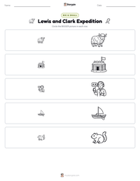 Lewis and Clark Expedition printable worksheet preview