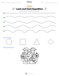 Lewis and Clark Expedition printable worksheet preview