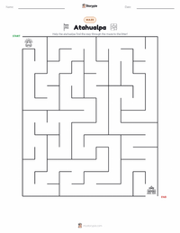 Atahualpa printable worksheet preview