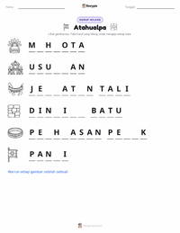 Prabaca lembar kerja cetak Atahualpa