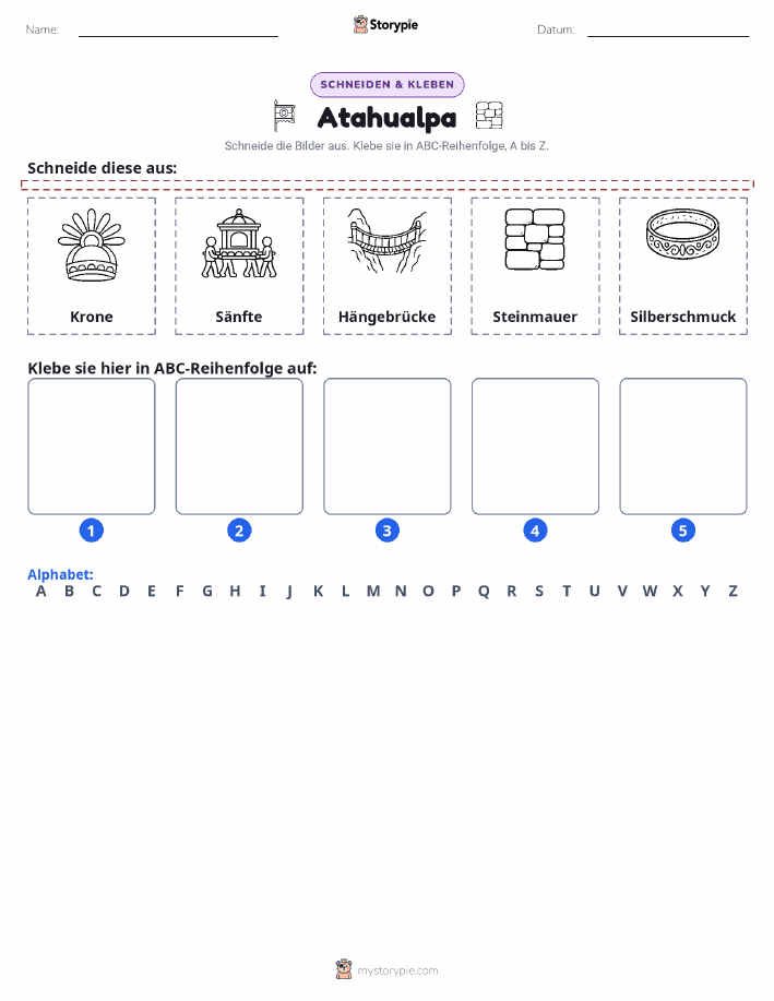 Schneiden & Einfügen Alphabet