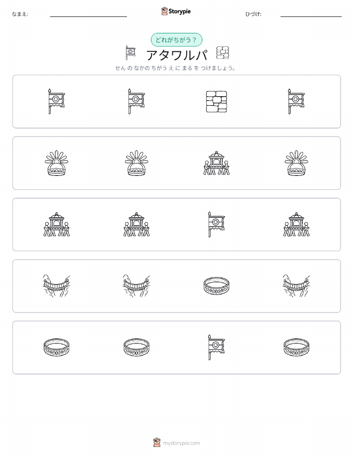 異なるものを見つけよう