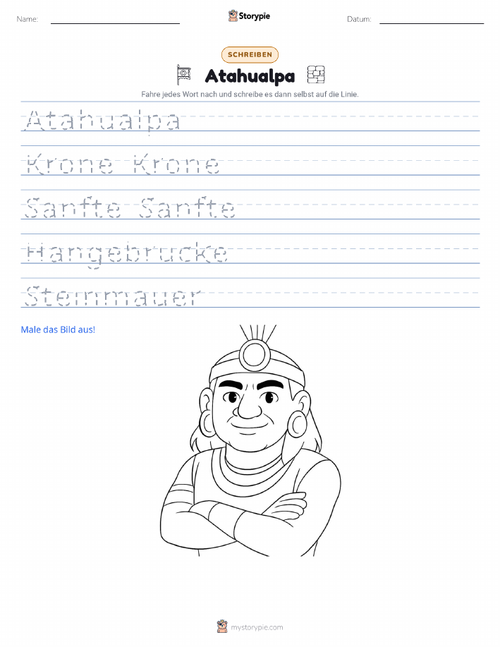 Schreibübung