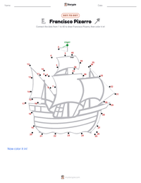 Francisco Pizarro printable worksheet preview