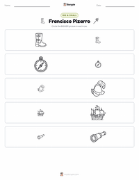 Francisco Pizarro printable worksheet preview