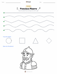 Francisco Pizarro printable worksheet preview