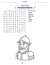 Aperçu de la feuille de travail imprimable Francisco Pizarro