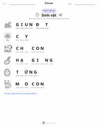 Xem trước tài liệu in sẵn Sinh vật sống