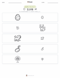 生物 の印刷可能ワークシートプレビュー