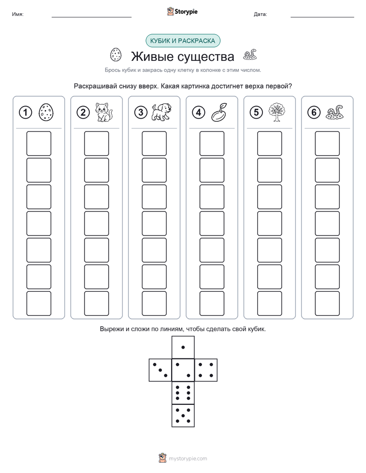 Катать и раскрашивать