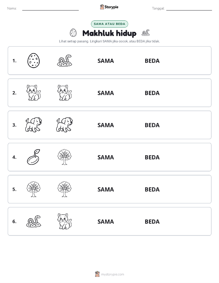 Sama atau Berbeda