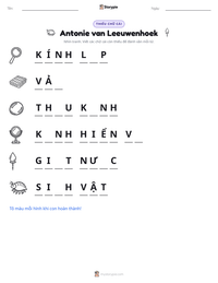 Xem trước tài liệu in sẵn Antonie van Leeuwenhoek