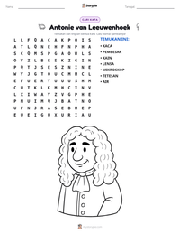 Prabaca lembar kerja cetak Antonie van Leeuwenhoek