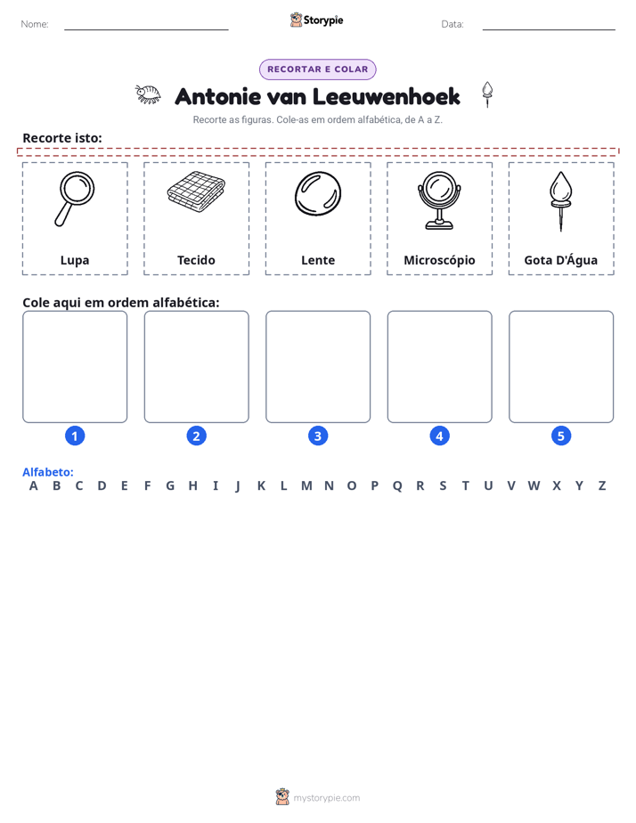 Recortar & Colar Alfabeto