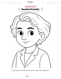 Aperçu de la feuille de travail imprimable Rosalind Franklin