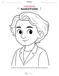 Prabaca lembar kerja cetak Rosalind Franklin