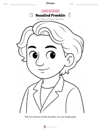 Prévia da folha de atividades imprimível Rosalind Franklin