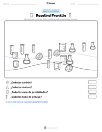 Vista previa de la hoja de trabajo imprimible de Rosalind Franklin