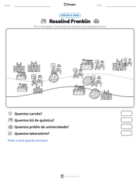 Prévia da folha de atividades imprimível Rosalind Franklin