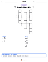 Rosalind Franklin printable worksheet preview