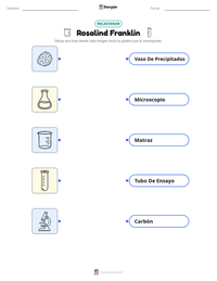Vista previa de la hoja de trabajo imprimible de Rosalind Franklin