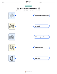 Prévia da folha de atividades imprimível Rosalind Franklin