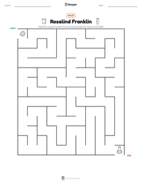 Rosalind Franklin printable worksheet preview