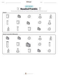 Rosalind Franklin printable worksheet preview