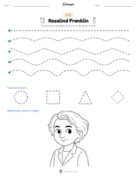 Aperçu de la feuille de travail imprimable Rosalind Franklin