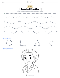 Prévia da folha de atividades imprimível Rosalind Franklin