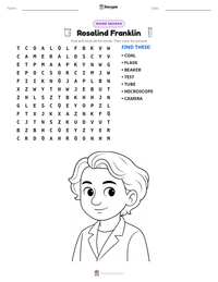Rosalind Franklin printable worksheet preview