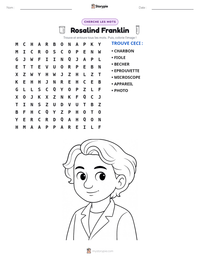Aperçu de la feuille de travail imprimable Rosalind Franklin