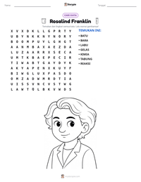 Prabaca lembar kerja cetak Rosalind Franklin
