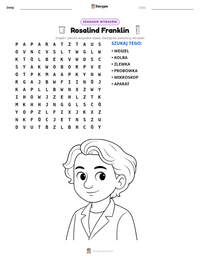 Podgląd drukowalnego arkusza ćwiczeń Rosalind Franklin