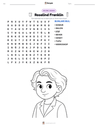Rosalind Franklin yazdırılabilir çalışma sayfası önizlemesi