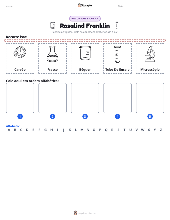 Recortar & Colar Alfabeto