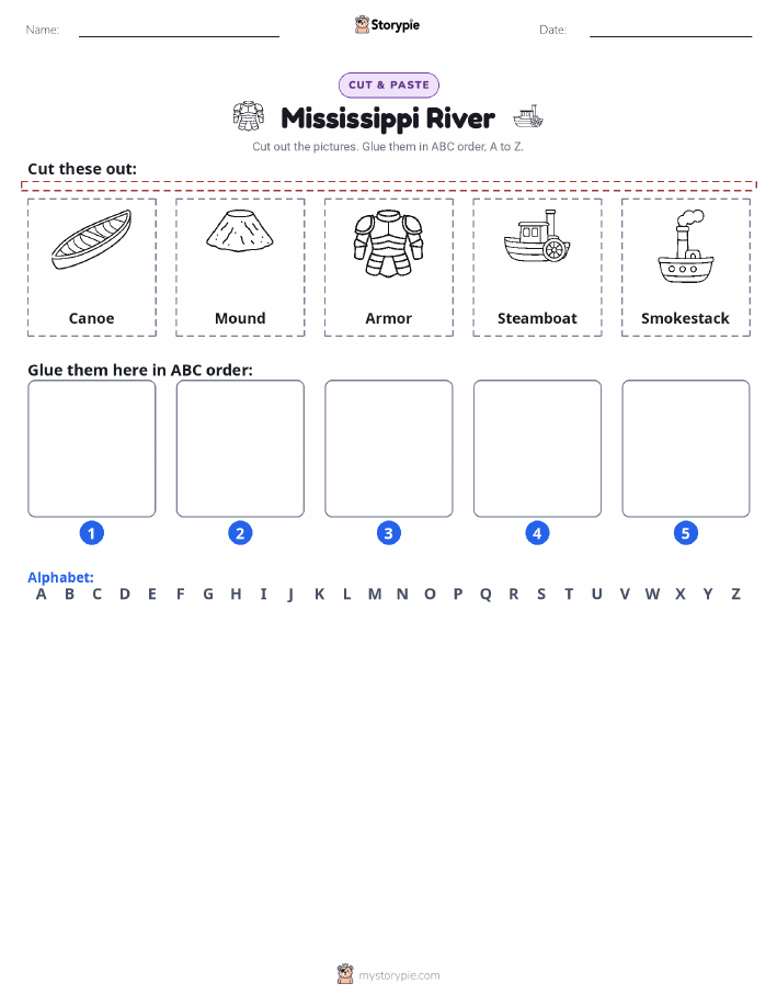 Cut & Paste Alphabet