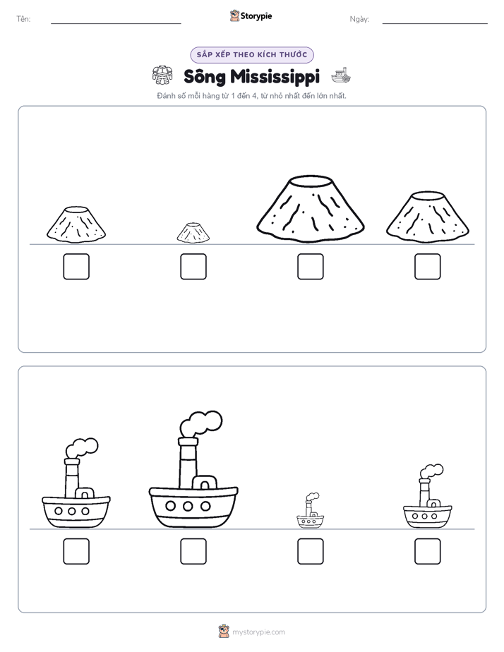 Thứ Tự Kích Thước