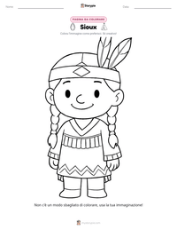 Anteprima della scheda stampabile di Sioux