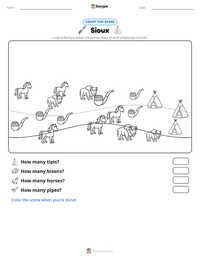 Sioux printable worksheet preview