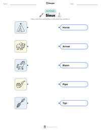 Sioux printable worksheet preview