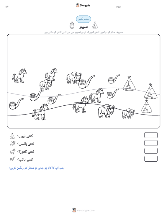 گنتی کا منظر
